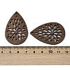 Walnut Wood Pendants WOOD-A025-04G-3