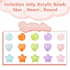 575Pcs 15 Style Imitation Jelly Acrylic Beads MACR-YW0001-79-2