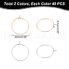 Unicraftale 304 Stainless Steel Hoop Earring Findings STAS-UN0003-96-4