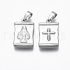 304 Stainless Steel Pendants X-STAS-R112-002-2