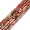 Natural Plum Blossom Jasper Beads Strands G-F247-54-1