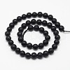 Natural Black Onyx Beads Strands G-D710-6mm-06-2