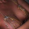 Alloy Crystal Rhinestone Tassel Sexy Chest Chains for Bikini FS-WG8610C-01-2