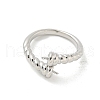 Brass Open Cuff Ring Settings KK-G518-10P-05-2