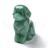 Natural Green Aventurine Carved Healing Dog Figurines DJEW-F025-01C-2