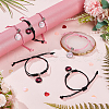  12Pcs 2 Colors Word HOPE Alloy Glass Charm Bracelets BJEW-NB0001-13-4
