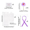 Clear PVC Candy Gift Packaging Boxes with Ribbon & Artificial Flower CON-TAC0001-20E-4