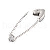 Brass Micro Pave Cubic Zirconia Safety Pins KK-H206-04P-2