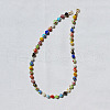 Handmade Evil Eye Flower Lampwork Round Beaded Necklaces FS-WG5DF68-01-4