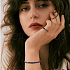 FIBLOOM DIY Natural Lapis Lazuli Round Beaded Stretch Bracelet Making Kit G-FI0001-16-7