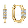 Geometric Silver Earrings with Zirconia MK1396-1-1