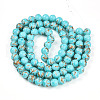 Baking Painted Glass Beads Strands DGLA-N010-10mm-03-2