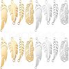 Unicraftale 16Pcs 4 Style 201 Stainless Steel Links/Connectors STAS-UN0031-95-1