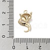 Brass Micro Pave Clear Cubic Zirconia Pendants KK-M275-43G-3