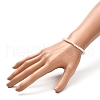 Faceted Glass Rondelle Beads Stretch Bracelet for Kid BJEW-JB06807-14-4