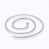 Non-Tarnish 304 Stainless Steel Box Chain Necklaces NJEW-F227-09P-07-1