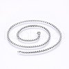 304 Stainless Steel Box Chain Necklaces NJEW-F227-09P-07-1