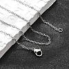 Non-Tarnish 304 Stainless Steel Cable Chain Necklaces NJEW-F248-23B-P-4