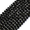Natural Black Onyx Beads Strands G-P573-A18-01-2