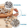 Mega Pet 100Pcs 10 Style Tibetan Style Alloy European Beads TIBEB-MP0001-01-13