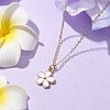Alloy Enamel Pendant Necklaces for Women NJEW-JN04806-2
