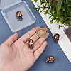 Olycraft 4Pcs Brass Beads FIND-OC0003-75A-RC-3