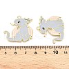 Alloy Enamel Pendants X-ENAM-A143-10KCG-04-3