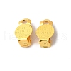 Brass Rack Plating Clip-on Earrings Findings KK-L184-24G-2