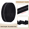 BENECREAT 10 Yards Flat Polyester Elastic Cord SRIB-BC0001-35B-2