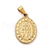 PVD Vacuum Plating 201 Stainless Steel Pendants STAS-P314-16G-2