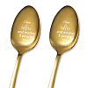 Stainless Steel Spoons Set AJEW-WH0253-014-1