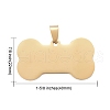 Ion Plating(IP) 304 Stainless Steel Pendants STAS-I140-07B-G-4