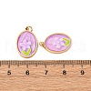 304 Stainless Steel Enamel Pendants STAS-U061-43G-03-3