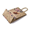 Flower Butterfly Pattern Kraft Paper Bags CARB-F012-03A-3