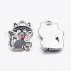 Alloy Enamel Kitten Pendants ENAM-P026-1-2