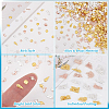 Olycraft 800Pcs 16 Style Ocean Themed Alloy & Brass Cabochons MRMJ-OC0002-63-4