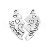 Tibetan Style Alloy Split Pendants X-TIBE-Q050-200AS-LF-1