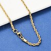 304 Stainless Steel Rope Chain Necklaces X-NJEW-F226-03G-04-1