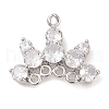 Brass Pave Clear Glass Chandelier Component Links KK-S388-19P-1