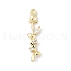 Brass Micro Pave Cubic Zirconia Pendants KK-M326-13C-G-1