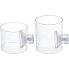 SUPERFINDINGS 2Pcs 2 Styles Transparent Acrylic Aquarium Shrimp Food Feeder Tube AJEW-FH0001-40-1