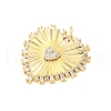 Brass Micro Pave Cubic Zirconia Pendants KK-D325-61G-04-2