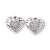 Alloy Rhinestone Pendants PALLOY-P287-17P-02-2