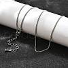 Long-Lasting Plated Brass Curb Chain Necklaces NJEW-K112-07P-NF-2