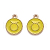 Alloy Enamel Pendants ENAM-S124-01B-14C-1