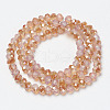 Electroplate Glass Beads Strands EGLA-A034-J8mm-J03-2