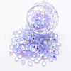 Transparent Resin Rhinestone Cabochons MRMJ-T047-09D-1