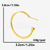 304 Stainless Steel Minimalist C-Shaped Stud Earrings RU9520-2-4