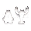 Stainless Steel Sea World Mixed Pattern Cookie Candy Food Cutters Molds DIY-H142-08P-2
