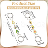 Avocado Alloy Enamel Link Purse Strap Extenders AJEW-AB00070-02-2